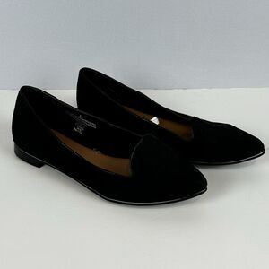 Merona Black Faux Suede Flats Women’s Elegant Casual Shoes Size 6.5 Target